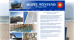 Desktop Screenshot of hotel-westend-sylt.de