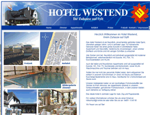 Tablet Screenshot of hotel-westend-sylt.de